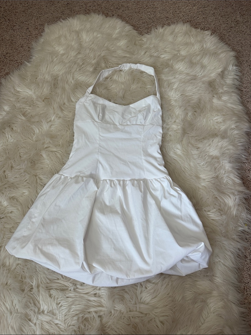 NWT wild fable White Halter Mini bubble Dress